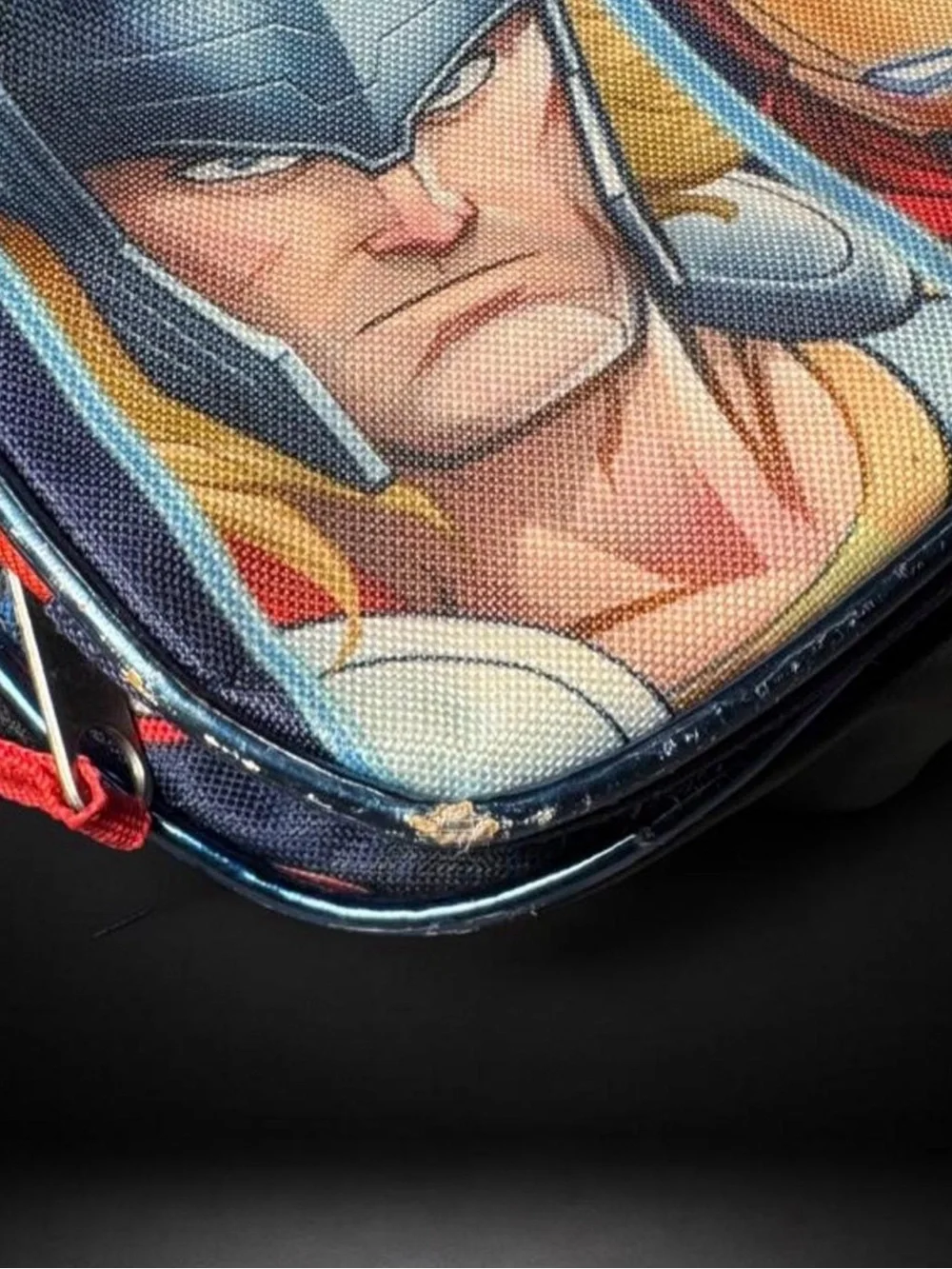 Marvel Kids Backpack in Red and Blue with Superhero Graphic